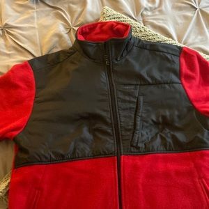 Never worn IZOD Fleece. Red & Black size large - non-smoking home